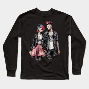 Romantic Punk Couple Long Sleeve T-Shirt